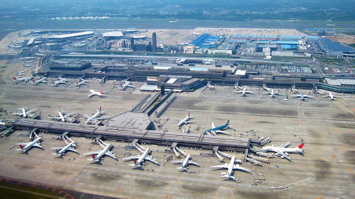 Narita International Airport in Japan