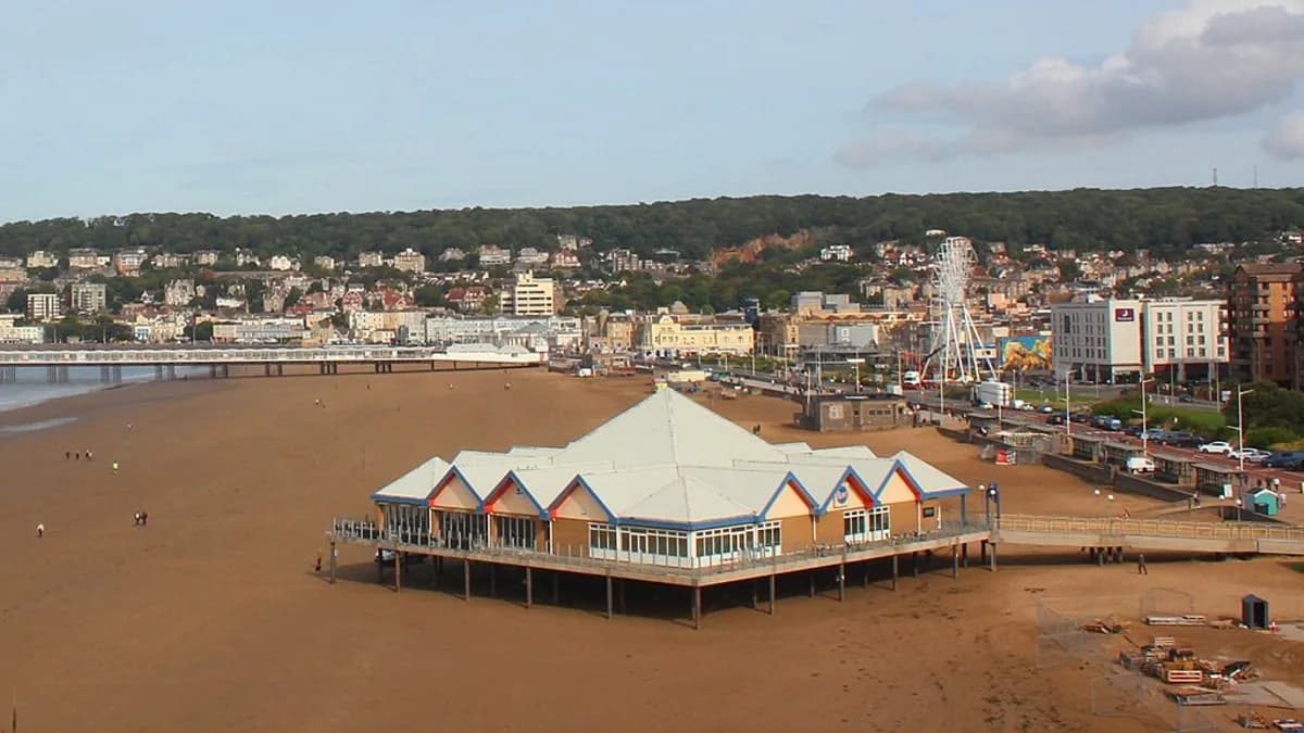 Weston-Super-Mare Beach in United Kingdom