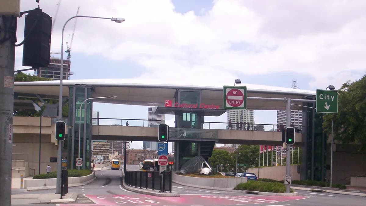 Cultural Centre Busway Station in Australia
